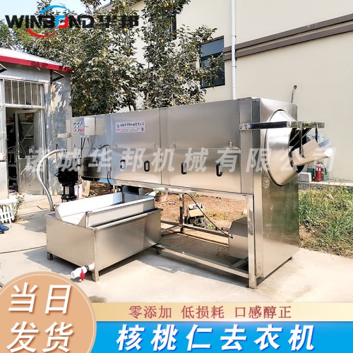 中型核桃仁去皮機 時產100公斤核桃仁去衣機