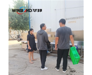 華邦定制 熟食周轉(zhuǎn)筐清洗風(fēng)干機 熱堿水洗筐機 高效去油污